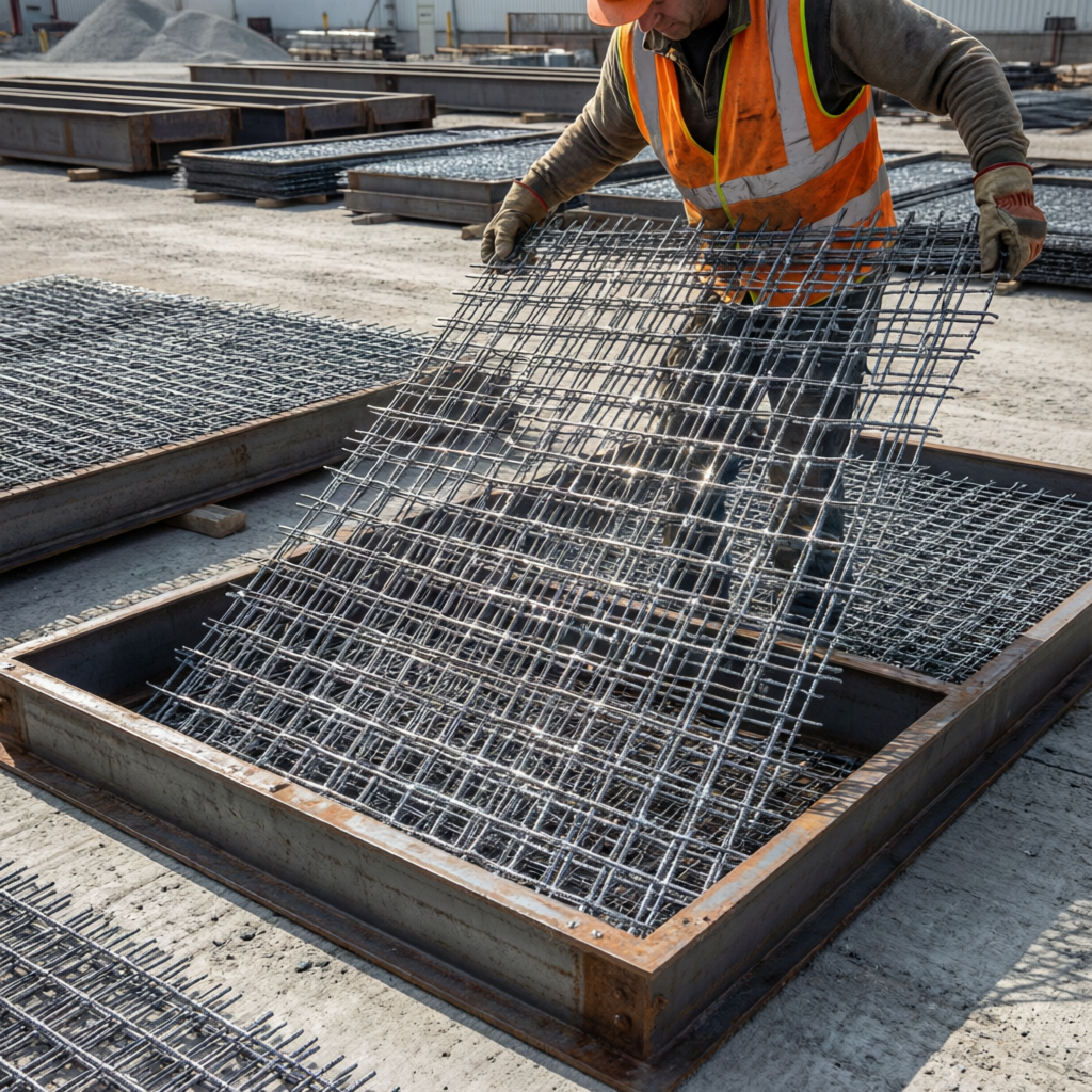 Precast reinforcement sheet