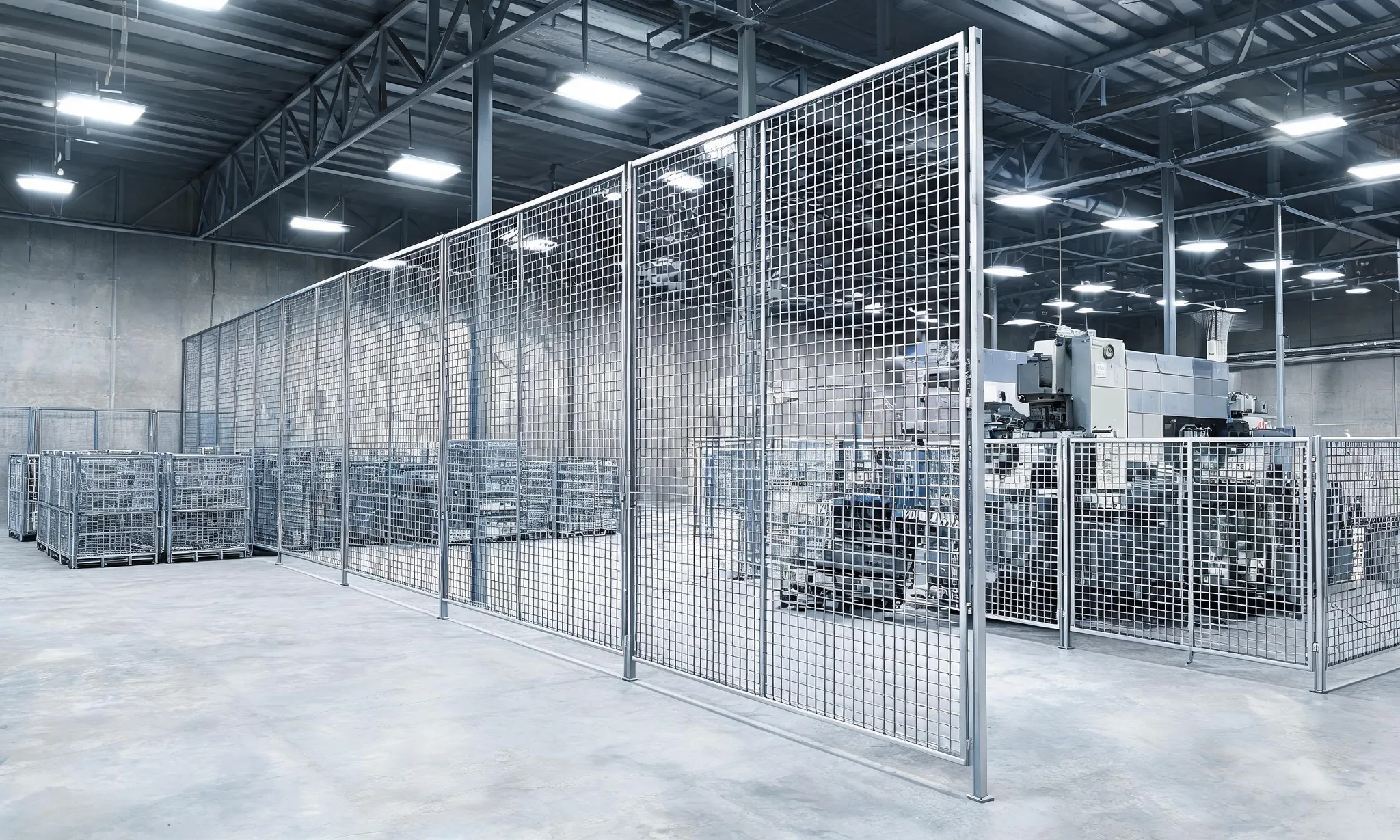 2x2 Wire Mesh Machine Guard and Partition