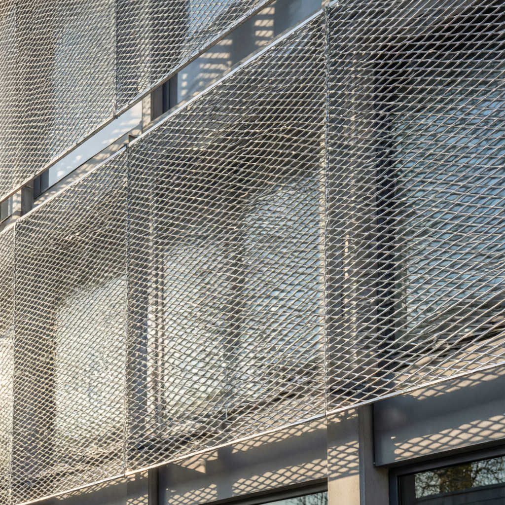 Office tower sunshade screen