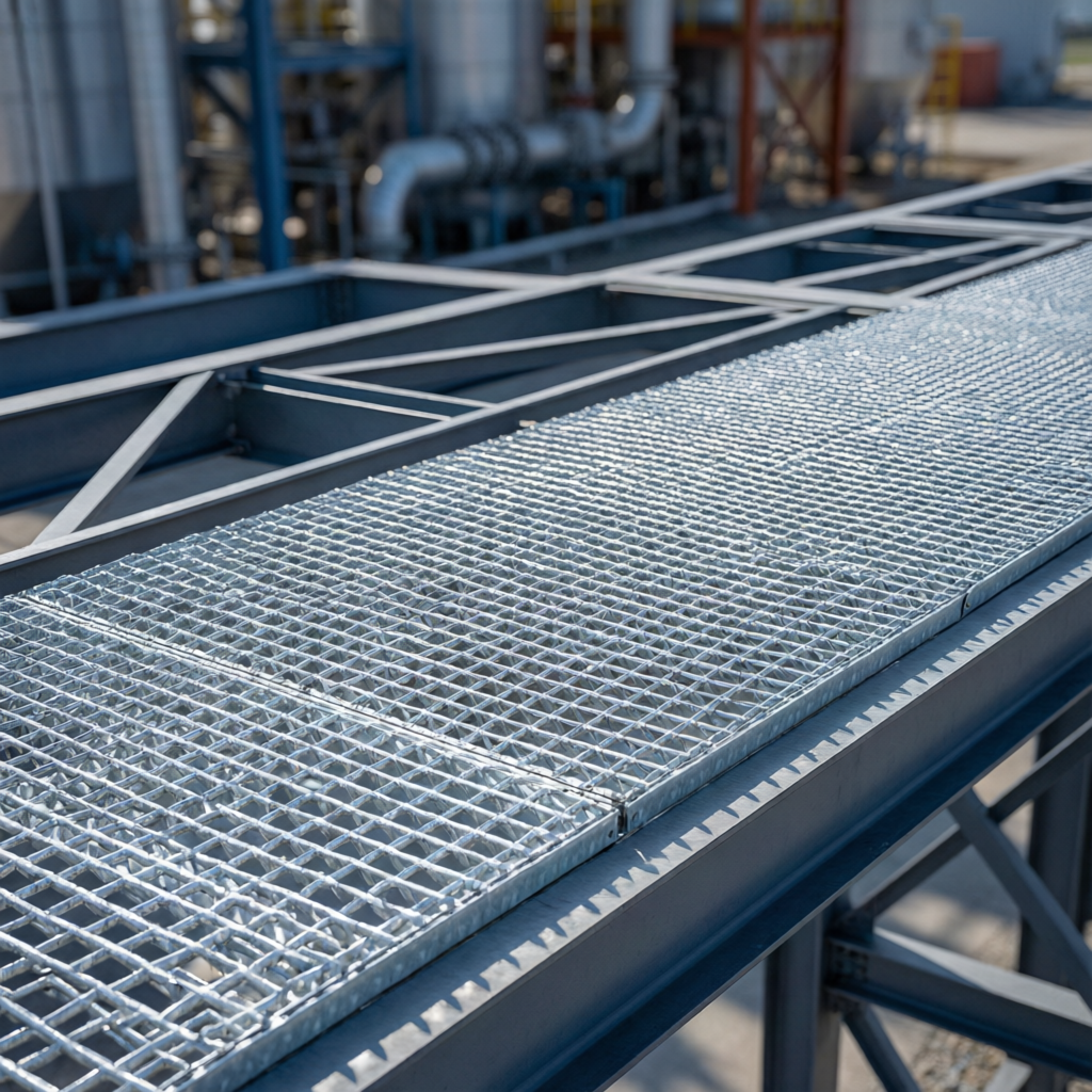 Industrial mezzanine walkway flooring