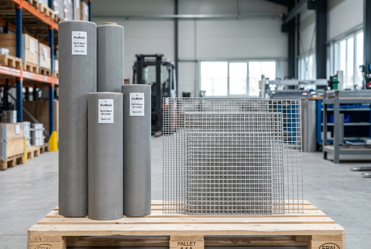 Aluminum Wire Mesh: 1050, 1100, 3003 & 5052 Alloy Supplier