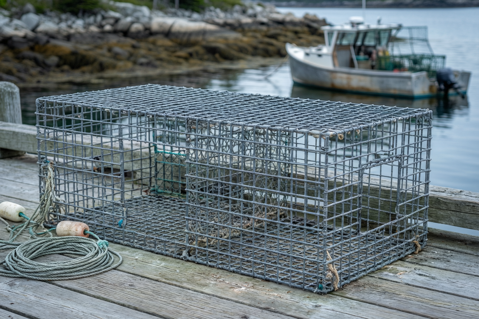 New England lobster parlour trap