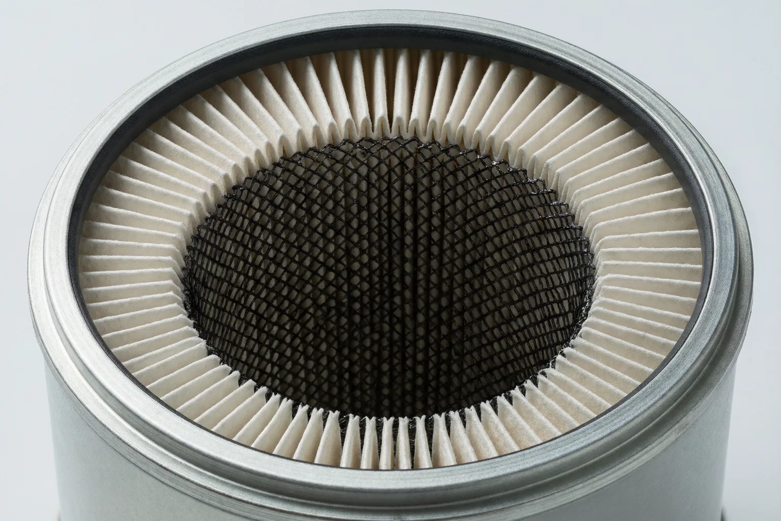 Pleated filter element backing