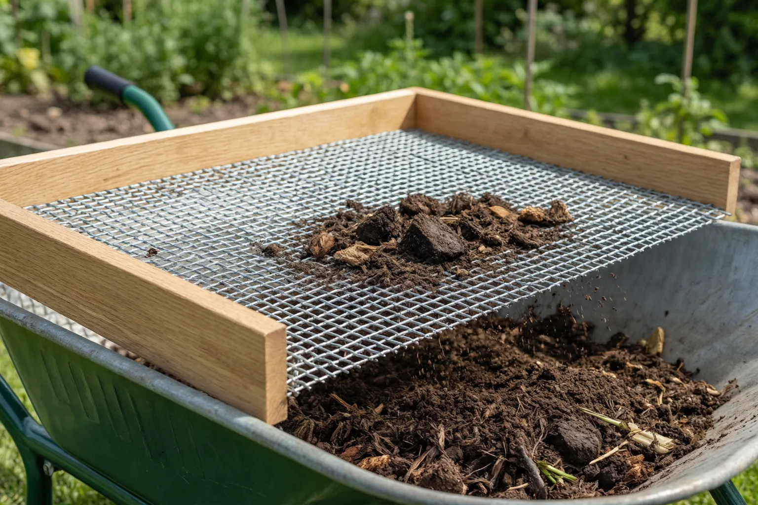 Compost and soil sifting station