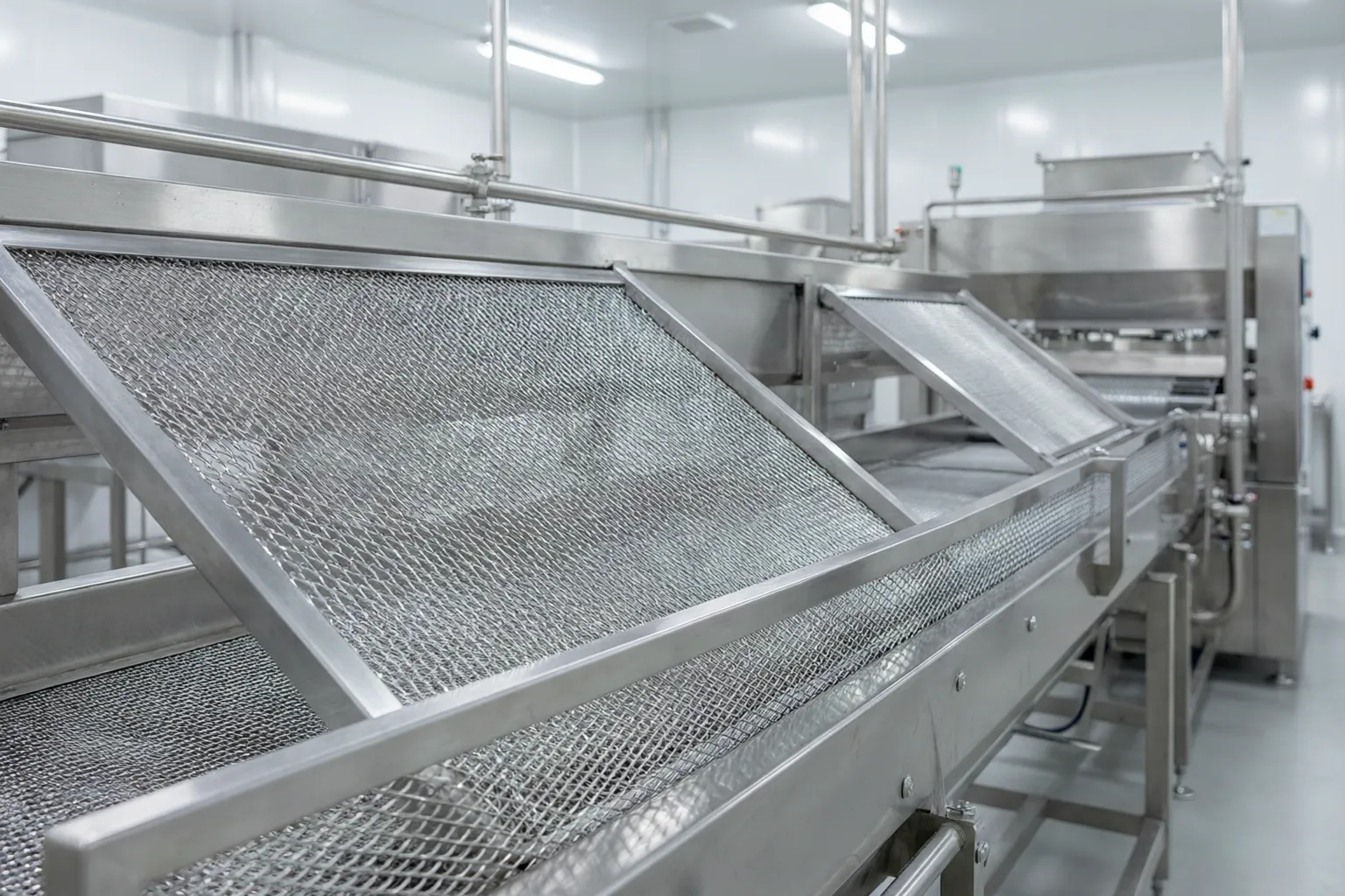 Food plant machine guard infill