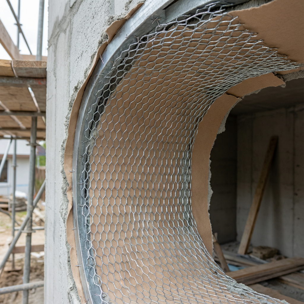 Curved archway render