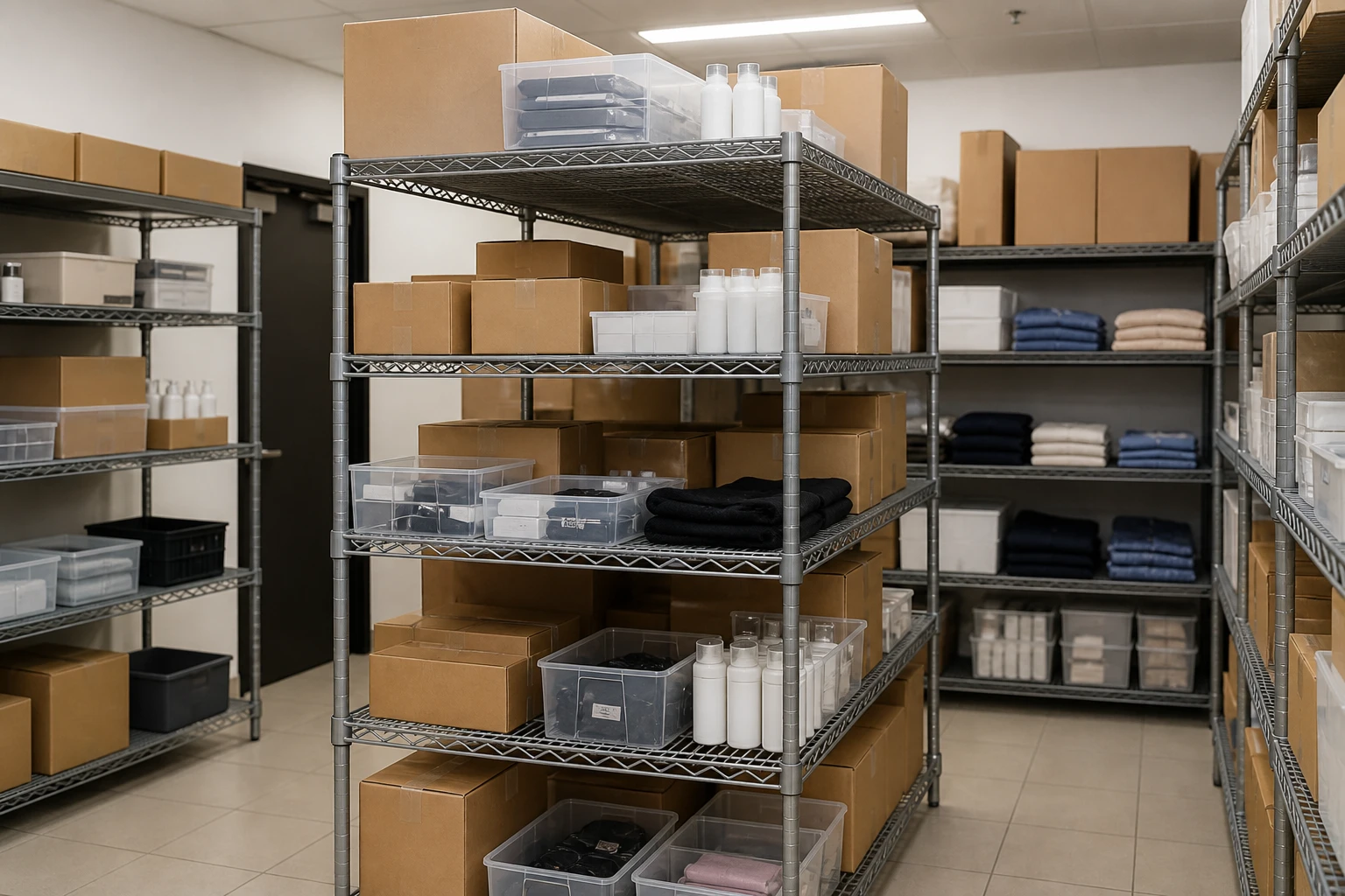 Retail backroom stockroom