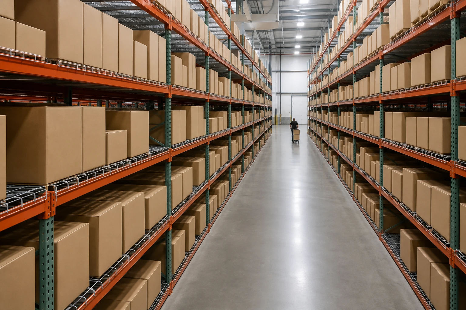 Distribution center pick racks