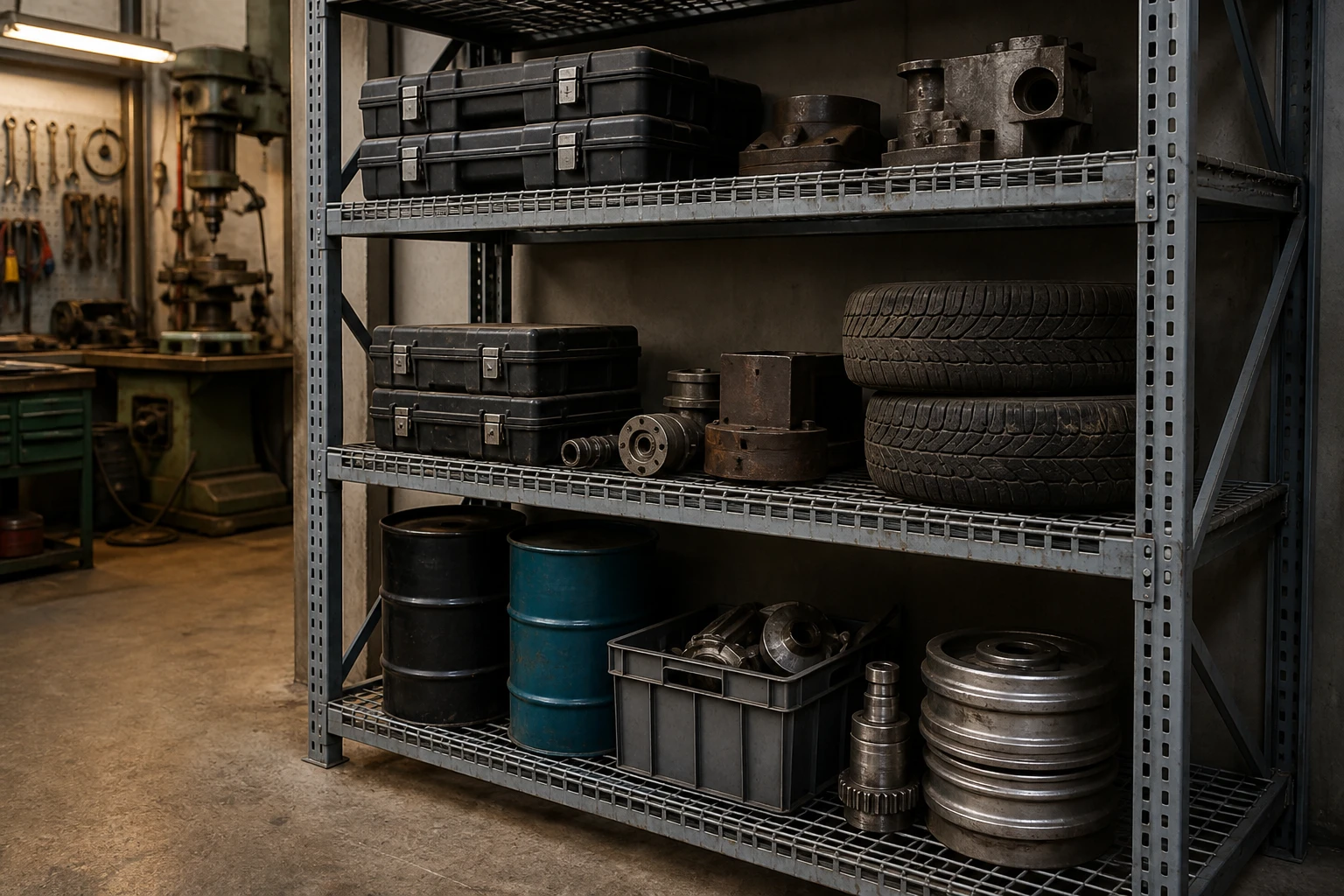 Heavy-duty workshop storage