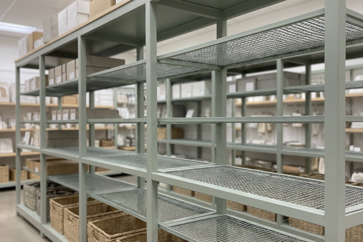 Retail backroom shelving