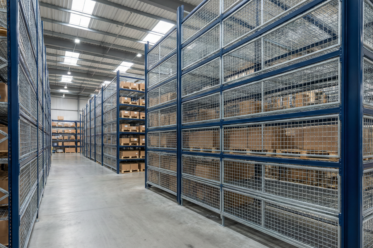 Distribution center carton storage