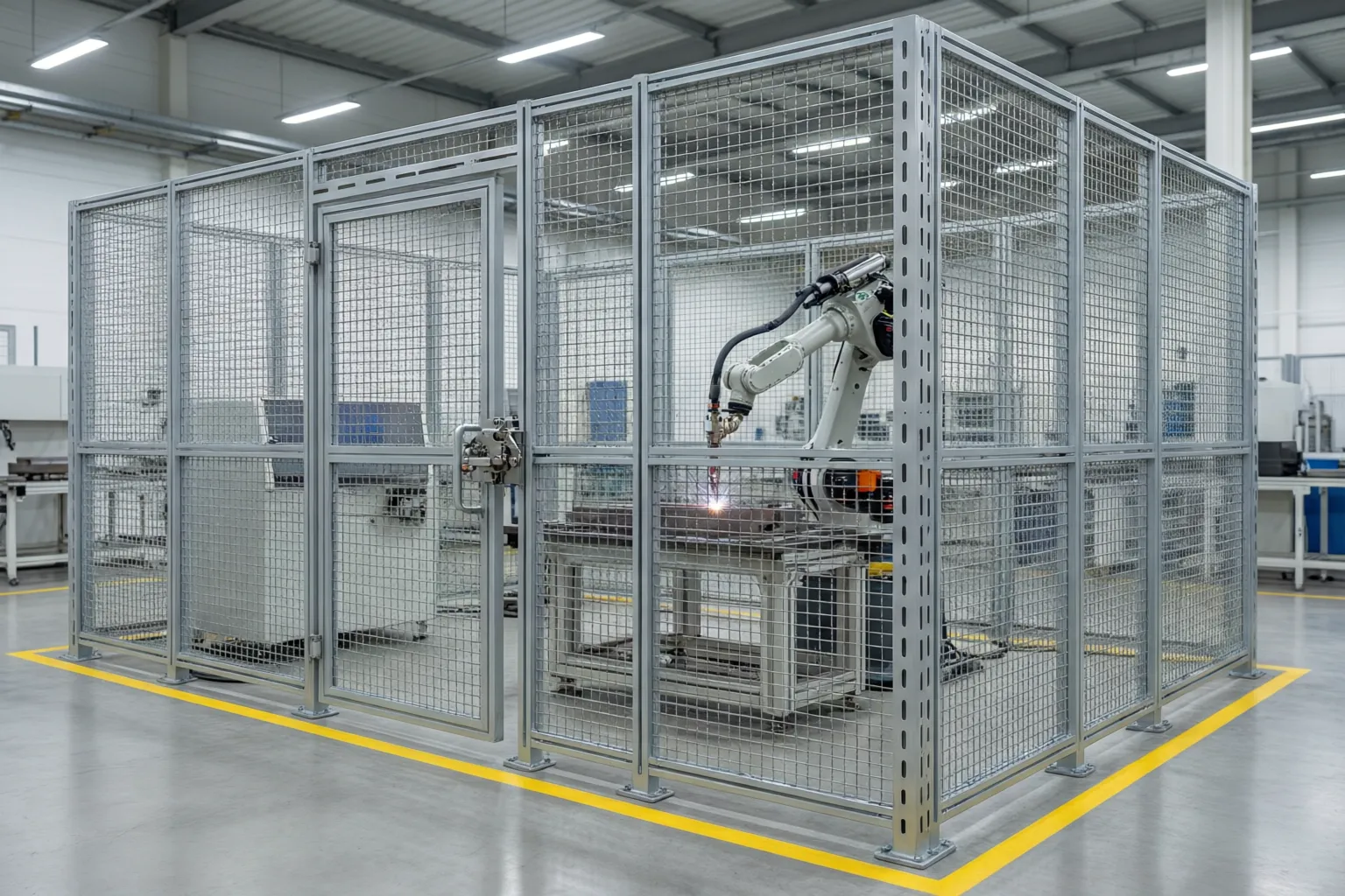 Machine guarding panel